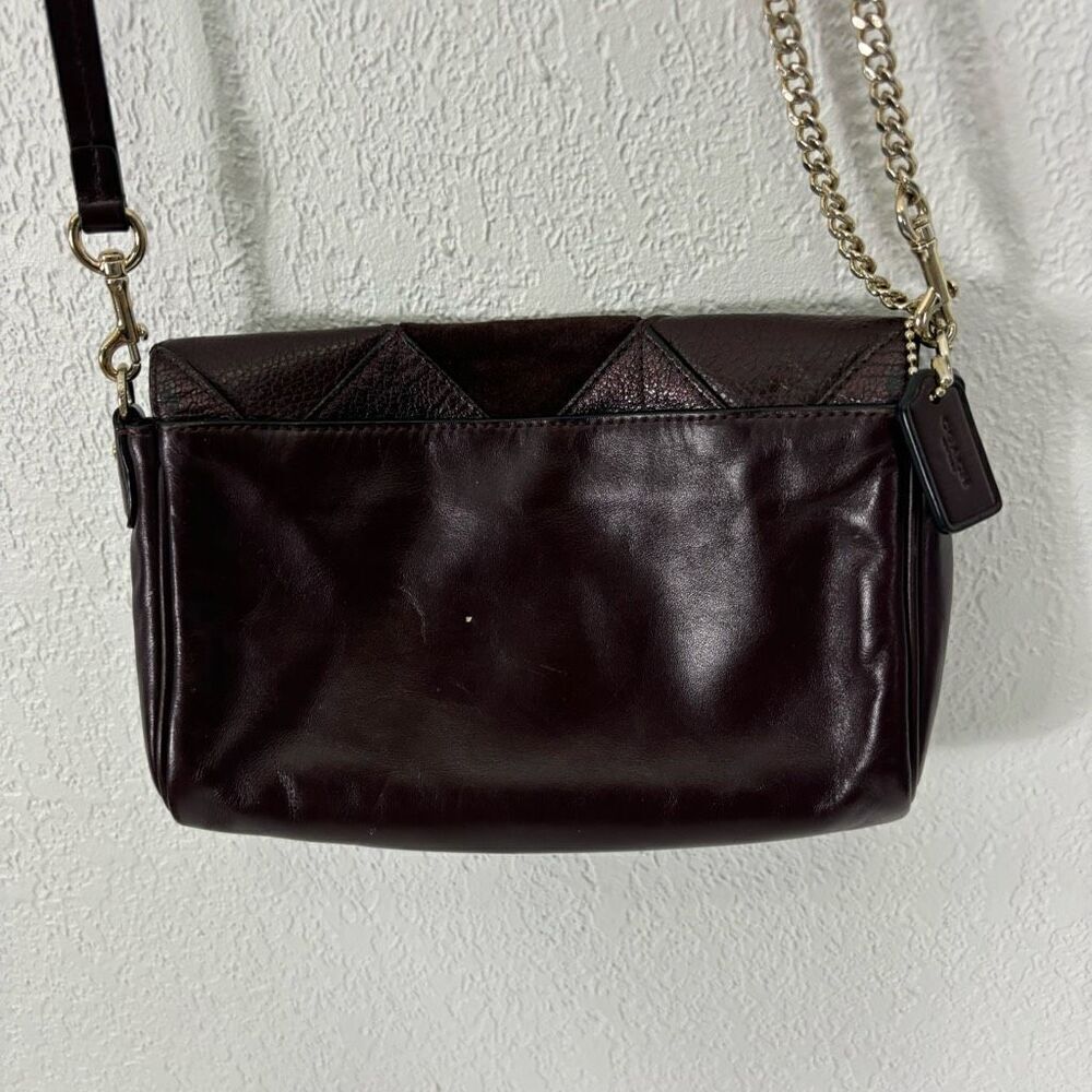 Coach Red/Maroon Patchwork Mini Ruby Leather Cros… - image 6